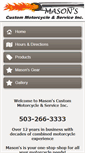 Mobile Screenshot of masonscustom.com
